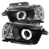 2010-2013 Camaro Projector Headlights Dual Halo LED Halo Black